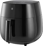 ZWILLING Air Fryer / Heißluftfritteuse, 4 L, 6 Programme, 1.400 Watt, Frittieren, Garen und Backen ohne Fett, inkl. Rezeptbuch, Schwarz