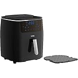 Tefal Easy Fry Grill & Steam Heißluftfritteuse, 3-in-1 (Air Fryer, Grill und Dampfgarer), 7 automatische Programme, 6,5 Liter, energiesparend, gesunde Friteuse ohne Öl, schwarz, FW2018