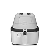 De'Longhi FH2101.W IDEALFRY Heißluftfritteuse, Fassungsvermögen 1 kg, leichtes und gesundes Frittieren, manuelles Bedienfeld, abnehmbare Wanne von 3,9 l, praktischer Deckel und einstellbarer Timer,