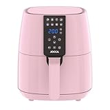 Jocca Heißluftfritteuse Sweet Line, 3,8L Fritteuse, 1450W, 8 Programme, LED Touchscreen, Timer, Rosa
