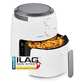 MEDION P30 L Heißluftfritteuse (4,7 Liter, Airfryer, 1500 Watt, einfache Bedienung, ölfreies Frittieren, 60 Min Timer, bis zu 200° C, Antihaft-Beschichtung, MD13020)