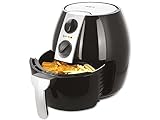Emerio Heißluftfritteuse, Airfryer, Smart Fryer, PREIS-/LEISTUNGSSIEGER 08/2020, Frittieren ohne Öl, gesünder, healthy, XXL, 4.5 Liter Volumen, schnell Aufheizung, Timer, 1500 Watt, Schwarz