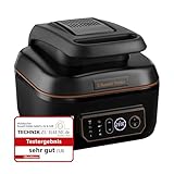Russell Hobbs Heißluftfritteuse XL 5,5L [Air Fryer / Grill / Multikocher] Rapid Air (spülmaschinenfest, Ober-&Unterhitze, kein Schütteln mehr, Slow Cooker, Backen, TK Pizza Ø 30cm) SatisFry 26520-56