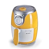 Ariete 4615 Airy Fryer Mini, Heißluftfritteusen, 2L Fassungsvermögen, 1000W, maximale Temperatur 200°, Antihaftbeschichtung, herausnehmbarer Frittierbehälter, Rezeptbuch auf Deutsch, Gelb
