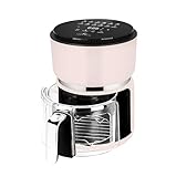 Kelen and Willian Heißluftfritteuse Airfryer aus Borosilikat-Glas 3L - BPA, PFAS & PTFE frei (Rosa)