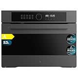 Cecotec Einbaubackofen Multifunktionsfähig mit 53L Bolero Hexa AF314500 Matt A. 2900W, 11 Funktionen mit Airfryer Master, Pizza Master, Steam Asisst, Steam EasyClean, 3D cooking, Defrost.